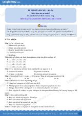Đề thi giữa kì 1 KHTN 7 Kết nối tri thức - Đề số 6